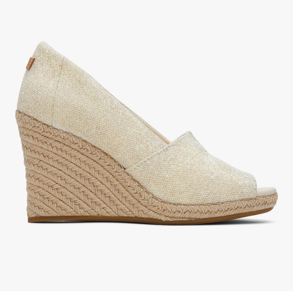 NEW- TOMS Women's Michelle Wedge Sandal - Picture 2 of 9